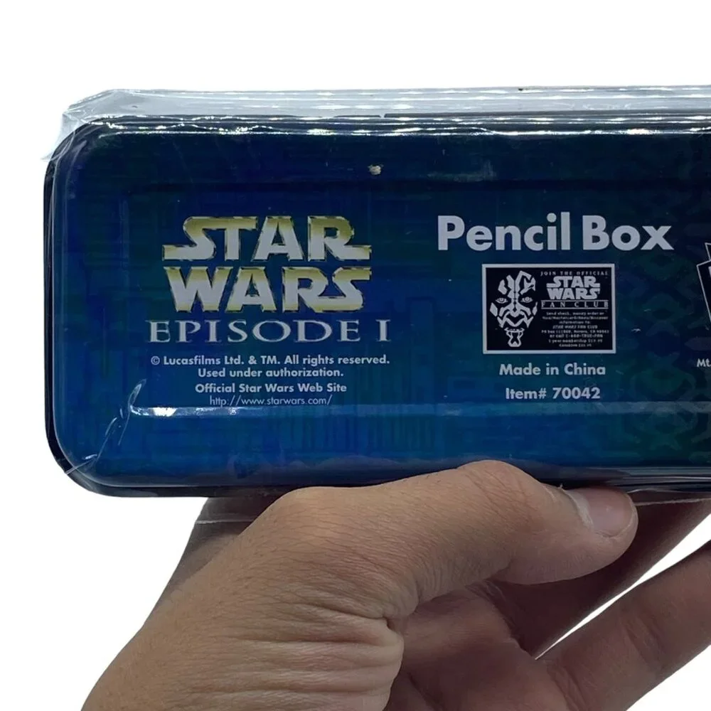 Star Wars Episode I Metal Pencil Box Jedi vs Sith NEW Lucasfilms School Supplies